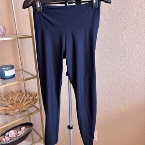 Balance Collection Navy High Rise Leggings Women’s M Coolmax Ankle Criss Cross